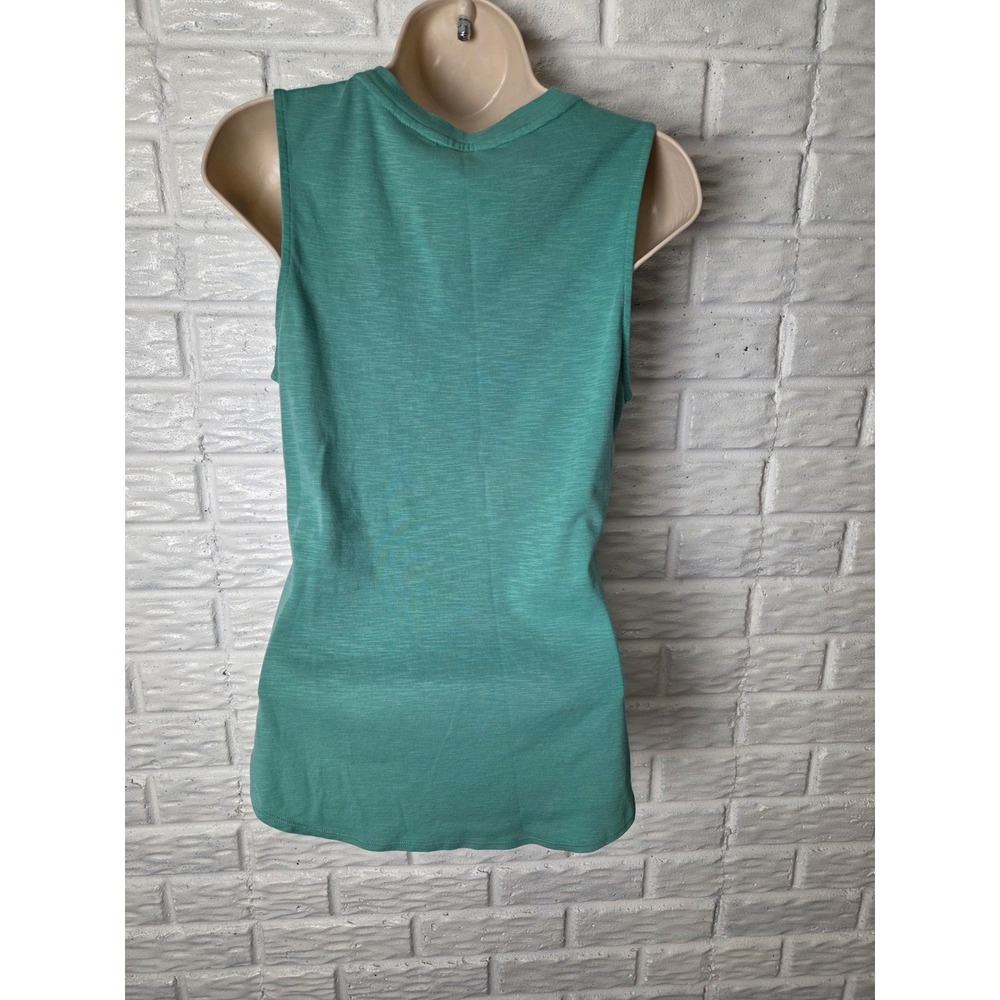 Women's size XS Tommy Bahama tank top Green Ashby Tank Sleeveless Cotton NWT - Picture 4 of 10